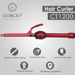 Buy Gorgio Professional High Performance Hair Curling Tong Ct1200 16Mm With Ceramic And Teflon Coating For Wonderful Hair Curling - Purplle
