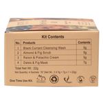 Buy Aroma Treasures Dry Fruit Single Time Use Facial Kit with Face Wash, Scrub, Moisturising cream and Face Mask (22 g) - Purplle