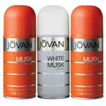 Buy Jovan 2 Musk And White Musk Men Combo Of 3 Deodorants For Men - Purplle