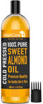 Buy WishCare Pure Cold Pressed Sweet Almond Oil for Healthy Hair and Skin (200 ml) - Purplle