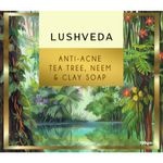 Buy Lushveda Anti-Acne Tea Tree, Neem & Clay Soap - Purplle