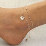 Buy Ferosh Crystal Rose Anklet - Purplle