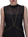 Buy Femnmas Stylish Cross Golden Body Chain - Purplle