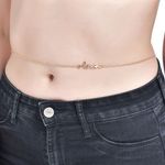 Buy Femnmas Letter Love Belly Chain - Purplle