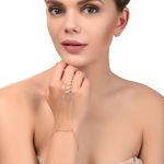 Buy Femnmas Pearl Beads Finger Bracelet - Purplle