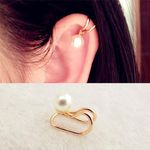 Buy Femnmas Pearl U Shape Celebrity Ear Clip - Purplle