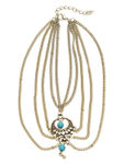 Buy Femnmas Blue Multi Chain Arm Bands - Purplle