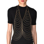 Buy Femnmas Golden Celebrity Full Body Chain - Purplle