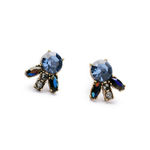 Buy Femnmas Blue Gemstone Studs - Purplle