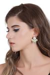 Buy Femnmas Yellow Flower Fashion Studs - Purplle
