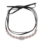 Buy Femnmas Bling Flower Choker Necklace - Purplle