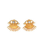 Buy Femnmas Golden Eye Earrings - Purplle