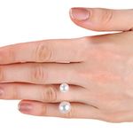 Buy Femnmas Simple Pearl U Shape Ring - Purplle