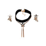 Buy Femnmas Long Star Necklace Earring Set - Purplle