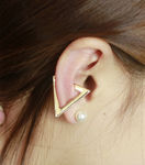 Buy Femnmas Gold Triangle Earcuff (Non Pierced) - Purplle