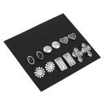 Buy Femnmas 14K Silver Plated Earring Gift Set (Pack Of 6 ) - Purplle