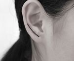 Buy Femnmas Black U Shape Earring - Purplle
