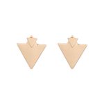 Buy Femnmas Golden Triangle Earlobe Earjacket - Purplle