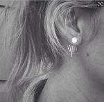 Buy Femnmas Silver Metallic Punk Earjacket - Purplle