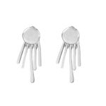 Buy Femnmas Silver Metallic Punk Earjacket - Purplle