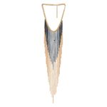Buy Femnmas Exaggerated Punk Long Tassel Multi Chain Body Necklace - Purplle