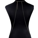 Buy Femnmas Rhinestone Studded Metal Choker Bikini Body Chain - Purplle