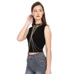 Buy Femnmas Celebrity Inspired Multi Layered Full Coverage Body Chain - Purplle