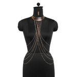 Buy Femnmas Celebrity Inspired Multi Layered Full Coverage Body Chain - Purplle