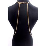 Buy Femnmas Multi Shoulder Heavy Blue Beaded Gold Party Body Chain - Purplle