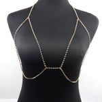 Buy Femnmas Simple Golden Rhinestone Link Bra Chain - Purplle