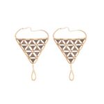 Buy Femnmas Gold Beach Barefoot Triangular Design Toe Ring Anklet - Purplle