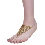 Buy Femnmas Gold Beach Barefoot Triangular Design Toe Ring Anklet - Purplle
