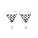 Buy Femnmas Silver Beach Barefoot Triangular Design Toe Ring Anklet - Purplle
