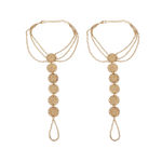 Buy Femnmas Bohemian Coin Golden Toe Ring Anklet - Purplle