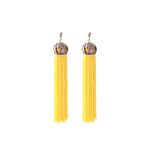 Buy Femnmas Yellow Party Fancy Thread Earring - Purplle