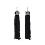 Buy Femnmas Black Party Fancy Thread Earring - Purplle
