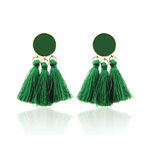 Buy Femnmas Green Dress Thread Earring - Purplle