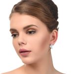 Buy Femnmas Silver Triangle Earlobe Earjacket - Purplle