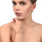Buy Femnmas Golden Scorpion Bracelet With Ring - Purplle
