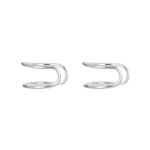 Buy Femnmas Silver Non Pierced U Earrings - Purplle