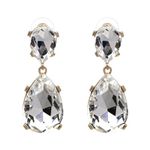 Buy Femnmas Transperant Gemstone Studded Party Fancy Earrings - Purplle