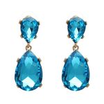 Buy Femnmas Sky Blue Gemstone Studded Party Fancy Earrings - Purplle