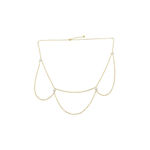 Buy Femnmas Golden Pearl Fringe Belly Chain - Purplle