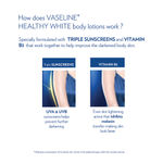 Buy Vaseline Healthy White Lightening Body Lotion (200 ml) - Purplle