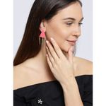 Buy Crunchy Fashion Tribal Spike Earrings- Pink - Purplle