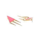 Buy Crunchy Fashion Tribal Spike Earrings- Pink - Purplle