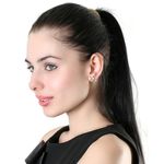 Buy Crunchy Fashion Zircon Studded Square Stud Earrings - Purplle