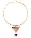 Buy Crunchy Fashion Trendy Triangles Statement Choker Necklace - Purplle
