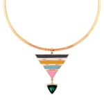 Buy Crunchy Fashion Trendy Triangles Statement Choker Necklace - Purplle