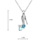 Buy Crunchy Fashion Crystal Shoe Pendant Set - Purplle